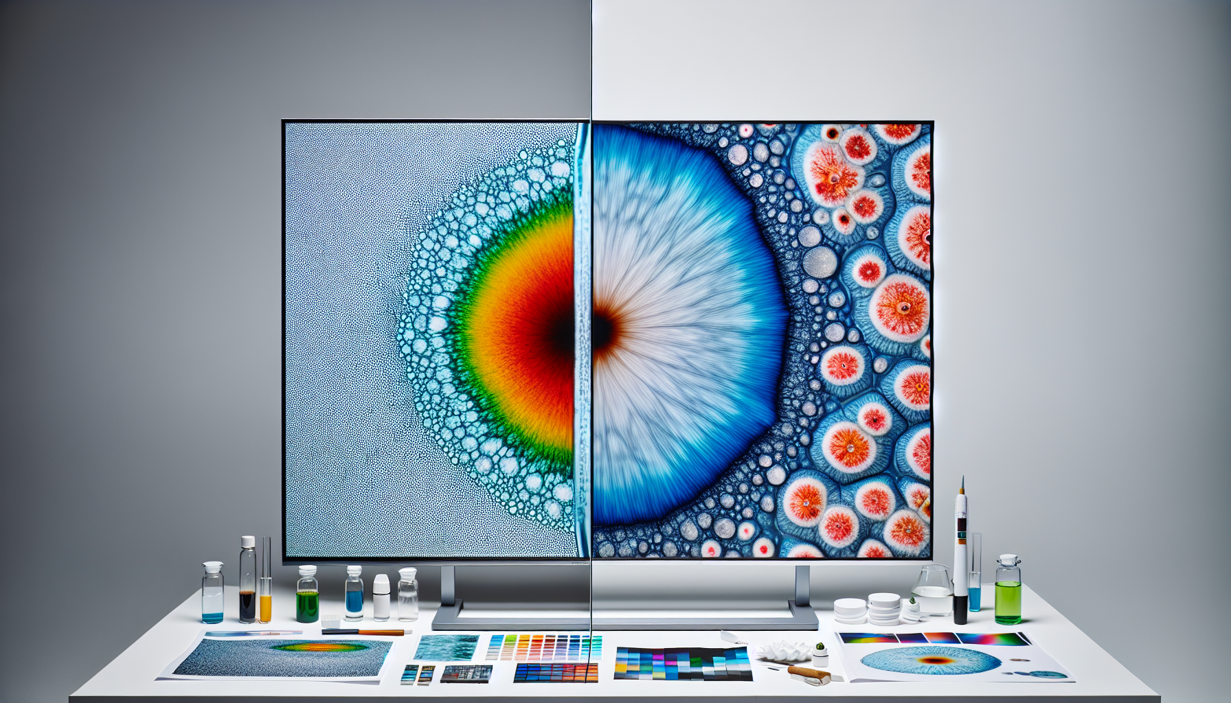 Rtings burn-in torture test comparison showing pristine OLED vs image retention on older panel